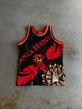 Mitchell & Ness Atlanta Hawks Hardwood Classics Jersey Size Large Men’s NBA