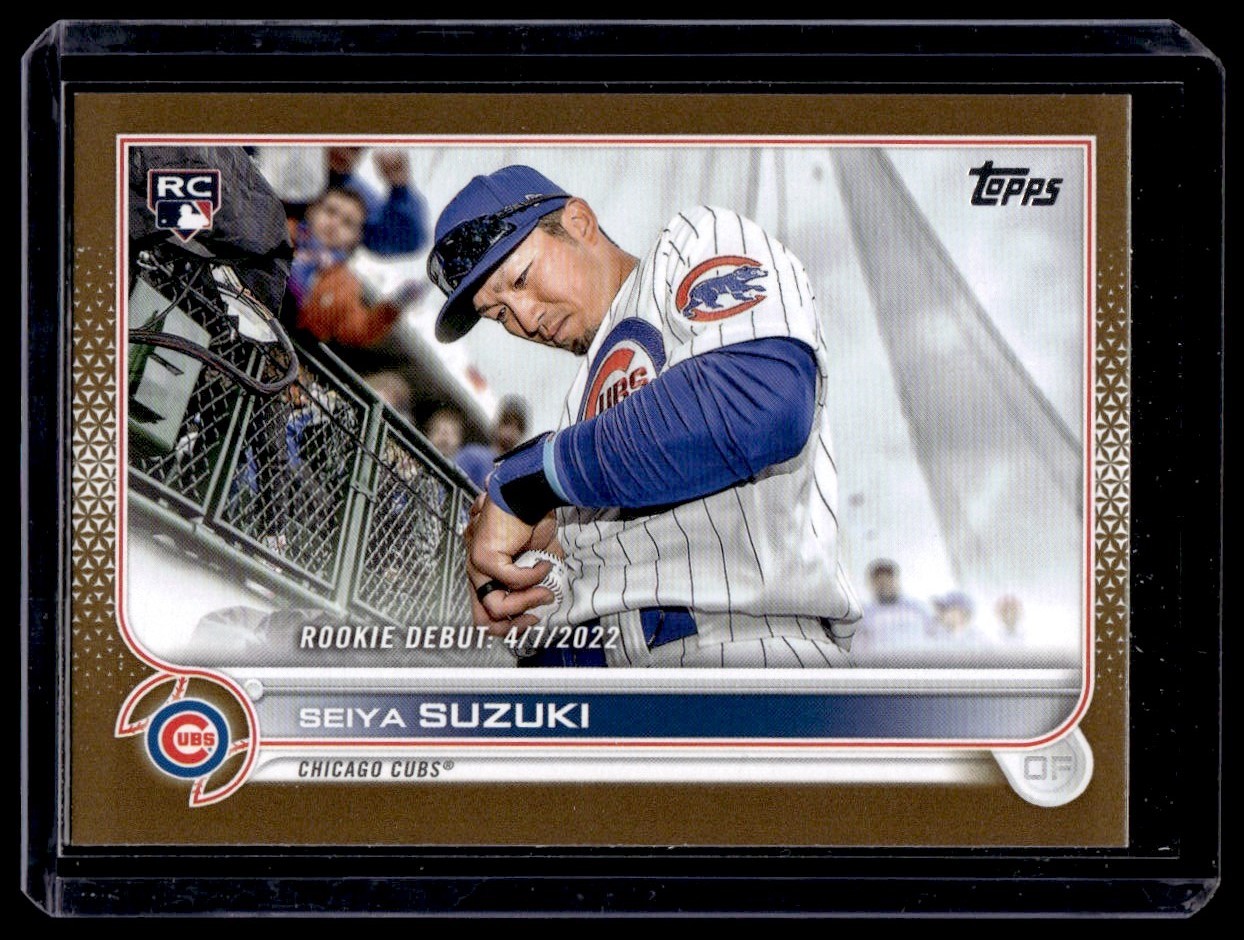 2022 Topps Update Gold Seiya Suzuki RC 0481/2022 Chicago Cubs #US259