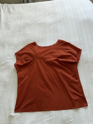 MARNI rot orange 100% Baumwolle leichte Linden Bluse Top Gr 42 UK 10 neu ohne Etikett