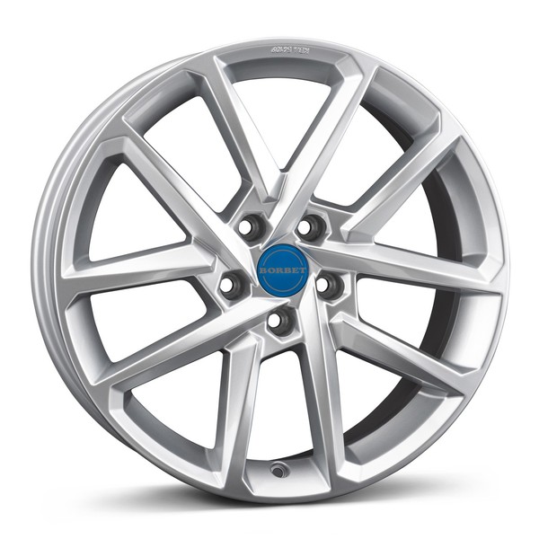 Borbet Felgen N 8.0X18 ET44 5X112 SIL FüR Skoda Enyaq Karoq Octavia Superb-image