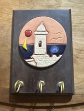 Puerto Rico 🇵🇷 Key Holder Tile On Wood El Morro Plaque