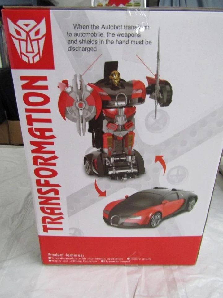 MZ REMOTE CONTROL TRANSFORMING AUTOBOT EXOTIC CAR ROBOT RACE CAR - Image 4 of 4