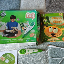 LeapFrog TAG Electronic Reading System Set Pen w/ Ozzie & Mack Book Age 4-8