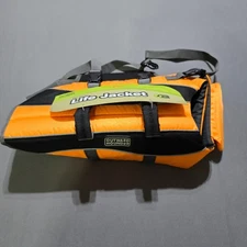 Outward Hound Life Jacket Pet Saver Orange Black Medium Dog Safety Vest