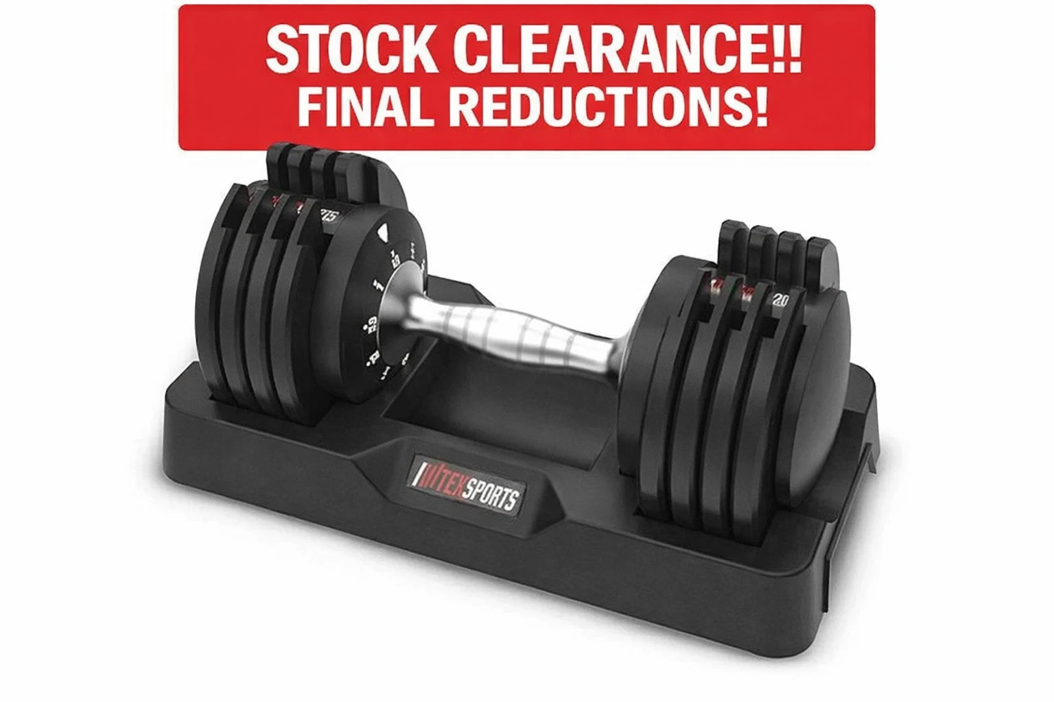 EnterSports Adjustable Dumbbells 12KG Single – Non-Slip Handle Home Gym Weights
Opens in a new windo