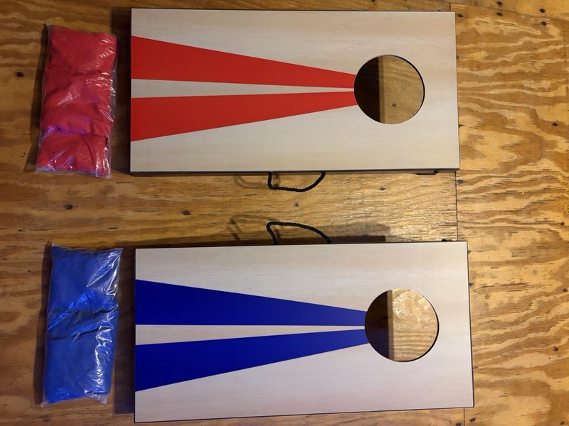 GoSports Portable Size Cornhole Game Set 6 Bean Bags Classic Design 2 x 1 feet