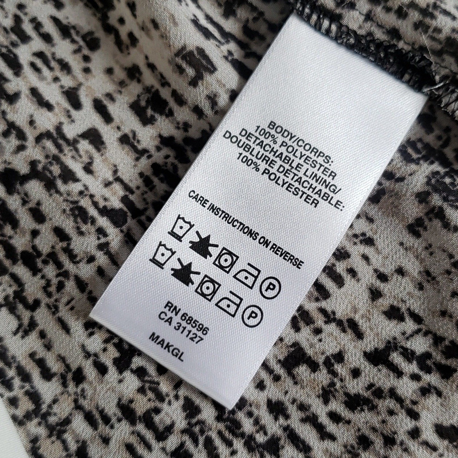 DKNYC Patterned Button Down Blouse with Built-In … - image 11