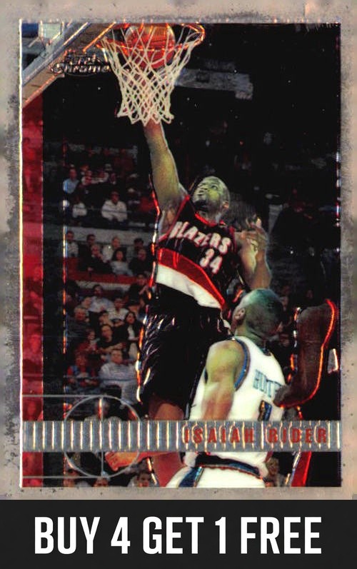 Isaiah Rider 1997-98 Topps Chrome #190 Portland Trail Blazers