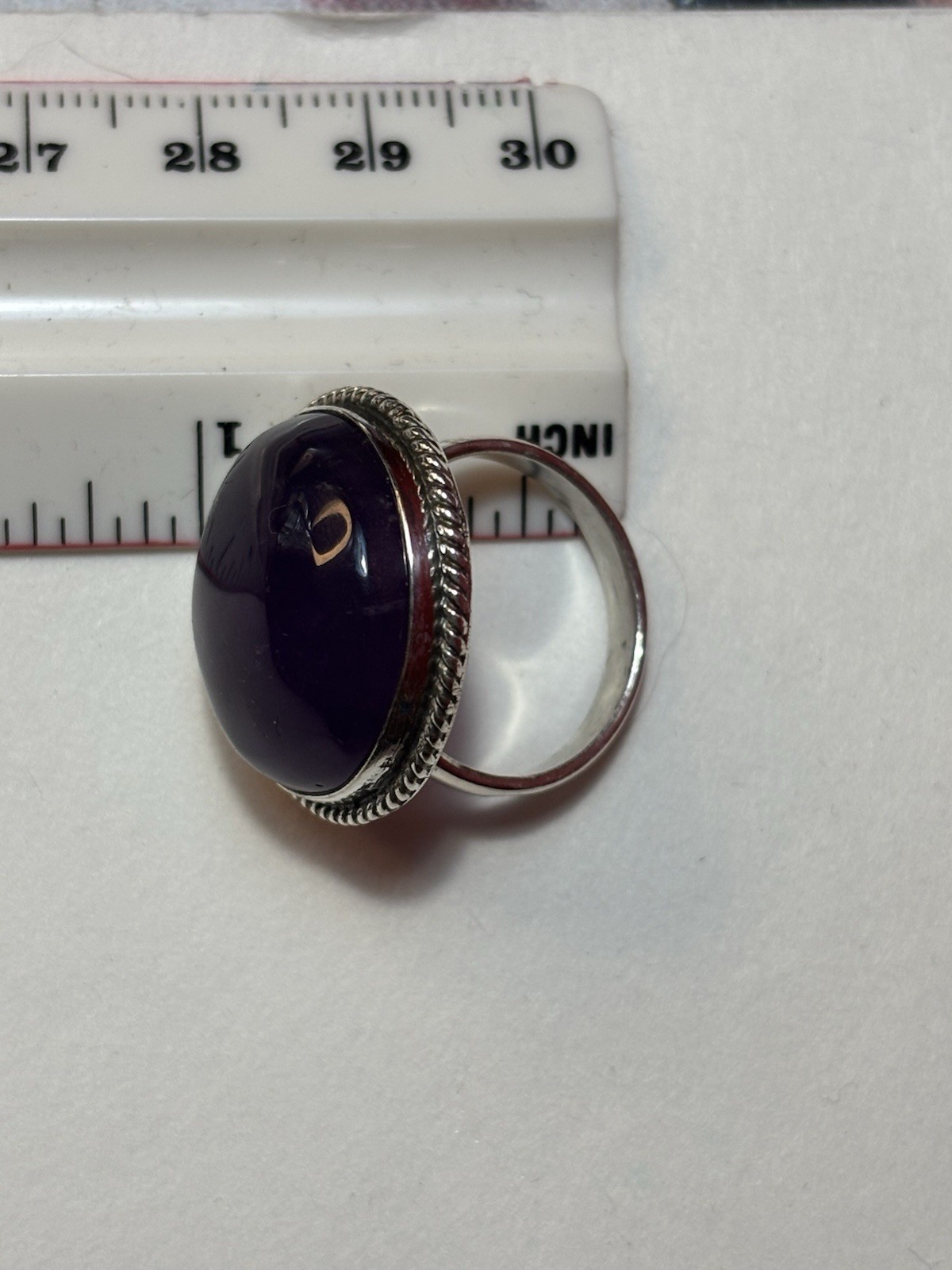 Amethyst Cabochon Ring - image 2