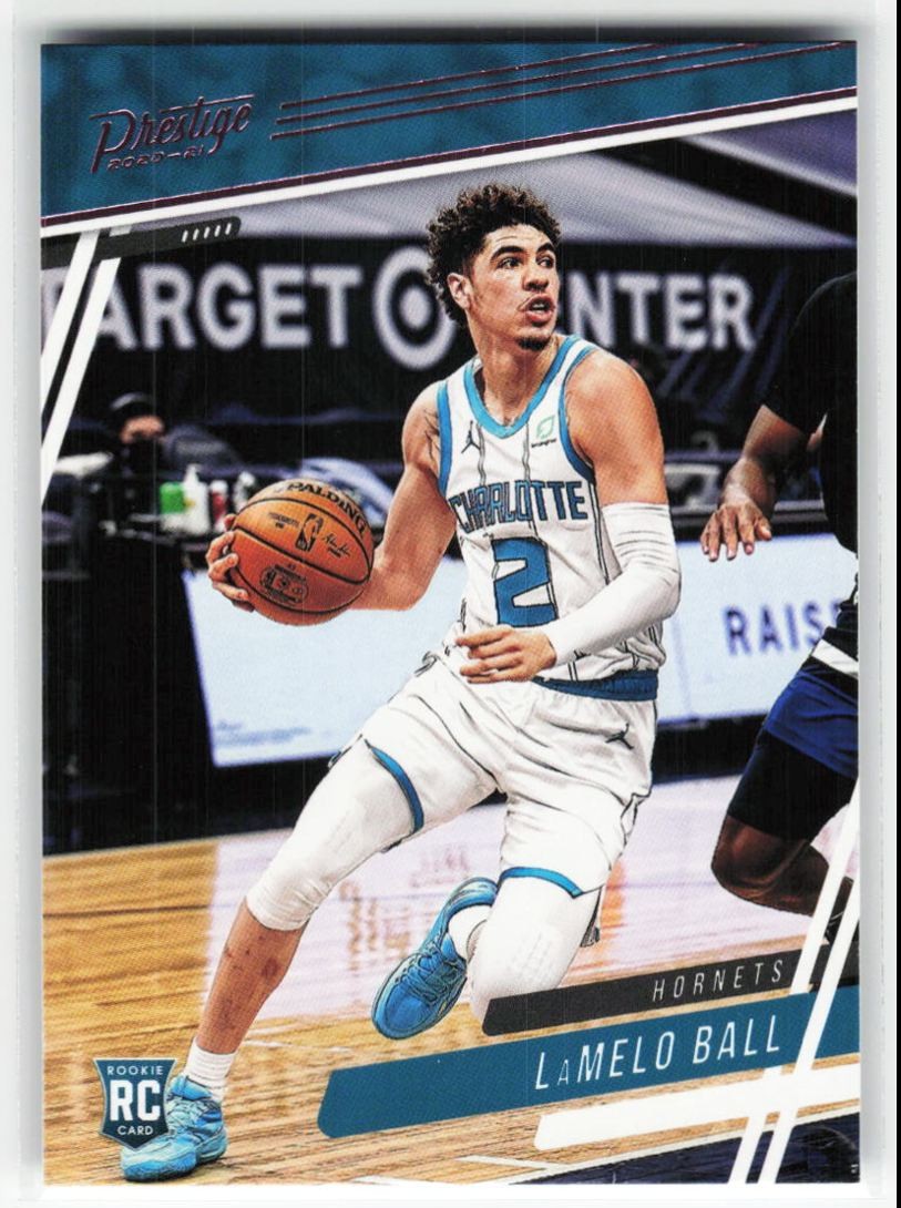 2020-21 Panini Chronicles Prestige Pink LaMelo Ball RC #72 Charlotte Hornets