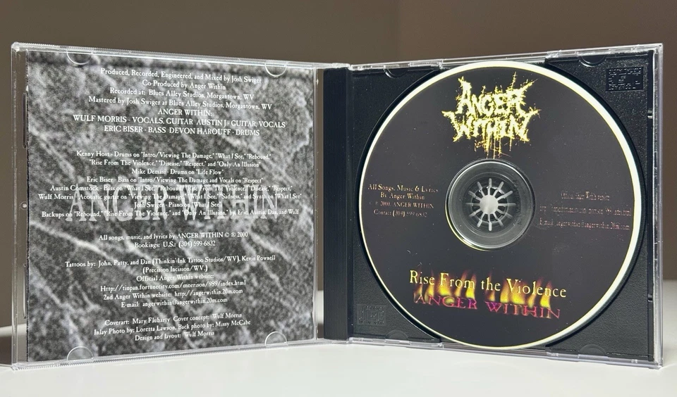 Anger Within - Rise From Violence [CD, 2000 US] Rare  Foto 3 de 4