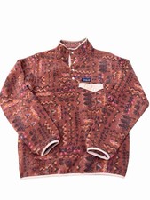 Patagonia Wandering Woods Aztec Synchilla Snap-T Fleece Jacket Womens Small