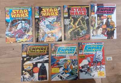 STAR WARS WEEKLY. 7 different comics, earliest #7, all 1978/80.(Y279)