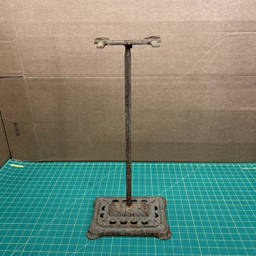 Antique Art Deco Fish Bowl Stand Cast Iron Incomplete Missing Parts