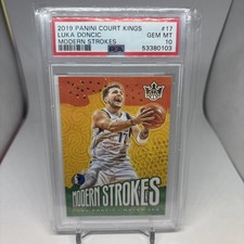 Luka Doncic 2019 Court Kings Modern Strokes #17 PSA 10 - POP 21