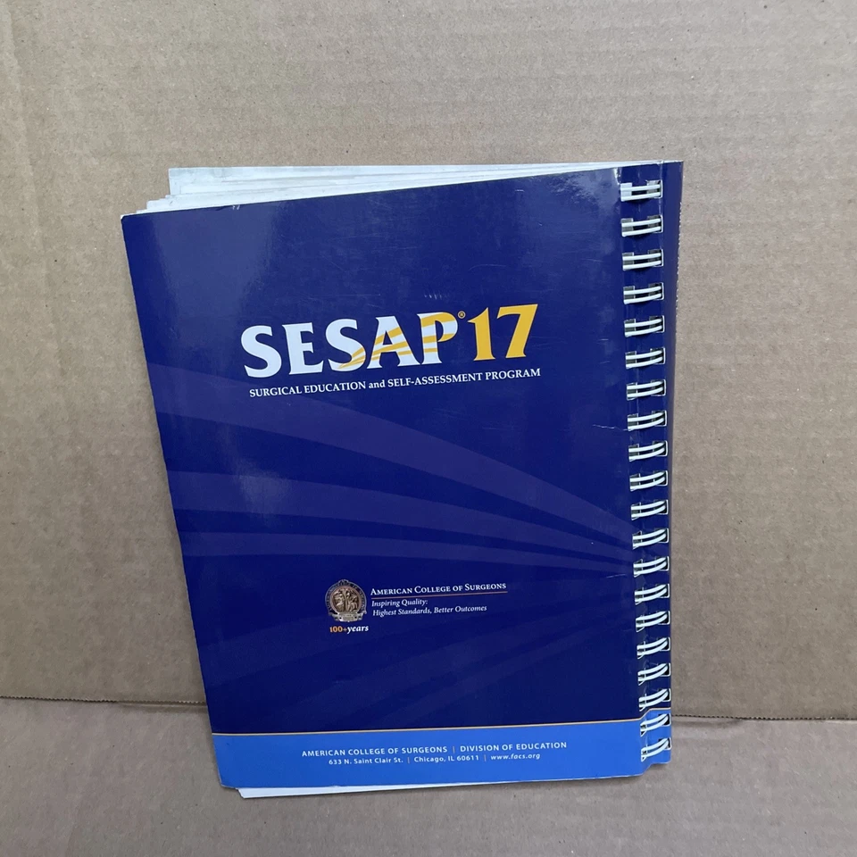 SESAP 17 Surgical Education Review And Self-Assessment Syllabi Vol I -WATER DMG - Image 2 of 4