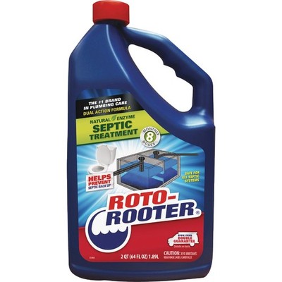 Roto-Rooter 64 Oz. Septic Treatment 351272 Roto-Rooter 351272 020066450526