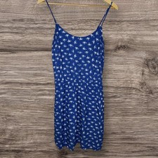 Blue Floral Old Navy Spaghetti Strap Dress Women’s Size m