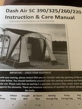 SunnCamp Dash Air 260 Caravan Awning - Grey