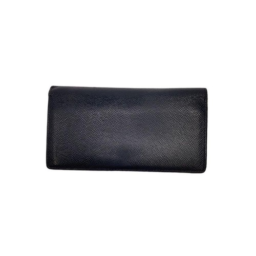 Louis Vuitton Bifold Wallet Leather Navy Women's Pre-owned From Japan