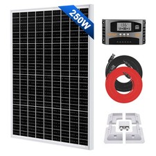 250W Solarpanel Kit Solarmodul 12V Mono Für Wohnwagen Camping Boot Wohnmobile