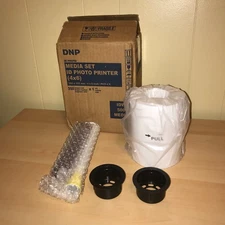 DNP 4x6" Paper and Ink Roll Media Set for IDW500 ID Photo Printer, 350 Prints