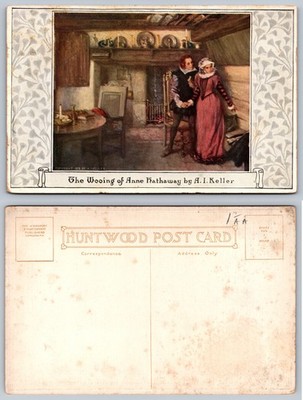 The Wooing Of Anne Hathaway Keller Postcard