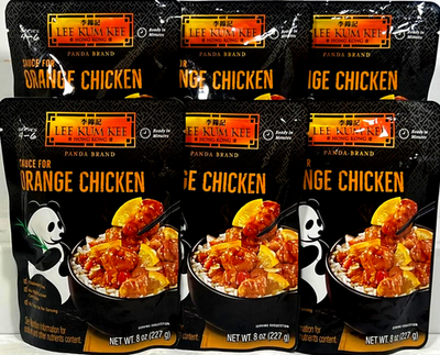 Lee Kum Kee Panda Brand Sauce For Orange Chicken 8 oz ( Pack of 6