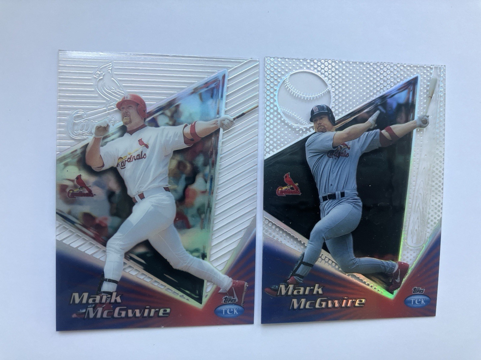 Lot Of 2 -1999 TOPPS TEK MARK MCGWIRE 7A & 7B