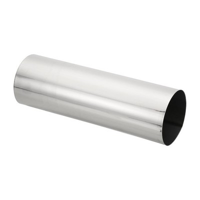 6'' Round Straight 20 Inch Long Stainless Steel Duct Air Pipeline, Silver
