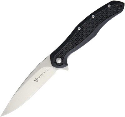 Steel Will Intrigue Linerlock Black F45-11 3.63'' D2 FRN Folding Knife