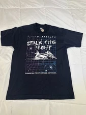 Stalk The Night F-117A Stealth Tonopah Test Range T-Shirt Large Screen Stars XL
