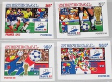 Senegal 1998 1559-62 U 1308-11 Imperf World Soccer Cup Soccer World Cup Football MNH