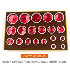 Large Size Alloy Watch Case Press Dies 20/24 Piece Set with Rubber Cover for...