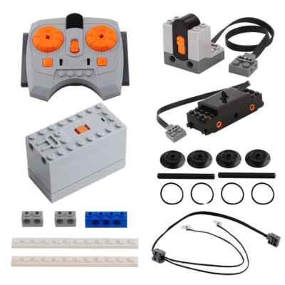 MOC Power Function Train Motor Set IR Speed Remote Control Building Blocks Brick
