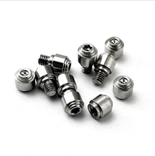 A Set of Silver Custom Thumb Studs Knife Accessory For Benchmade Bugout 535