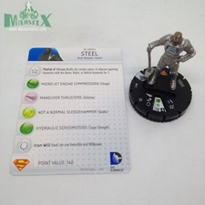 Heroclix Superman / Wonder Woman set Steel 012 Common figure w/card 