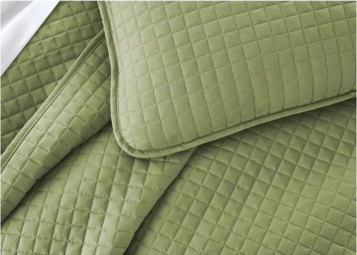 Southshore Fine Linens Oversized Lightweight Quilt & Sham Set, Full/Queen, Green - 第 3/5 張圖片