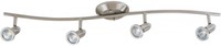 Agron Nickel 4-light Flush Mount Agron Nickel 4-light Flush Mount