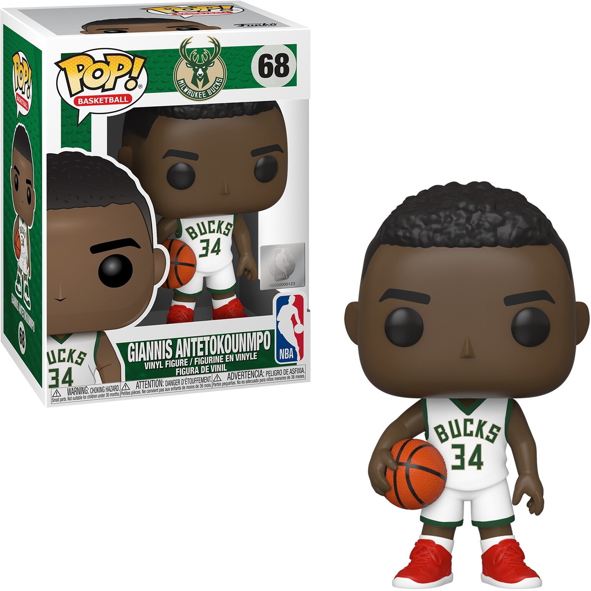 NBA Milwaukee Bucks - Giannis Antetokounmpo 68 - Funko Pop