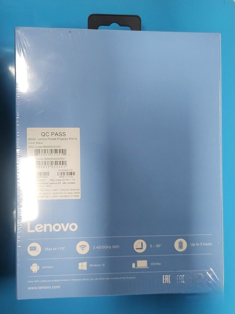 Original Lenovo Pocket Projector P0510 For Smart Phone Original Lenovo Pocket Projector P0510 For Smart Phone