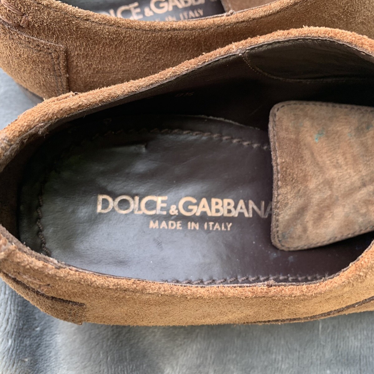 Dolce & Gabbana Nubuck Leather Ethnic Gaelic Gatsby Cap Toe  display picture 1