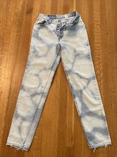 Vintage Levi's USA Made Denim Jeans Light Bleached Womens Juniors 9 M Button Fly