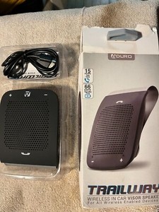 Wireless Bluetooth Speakerphone Speaker Phone Visor Clip Hands Free- Trailway