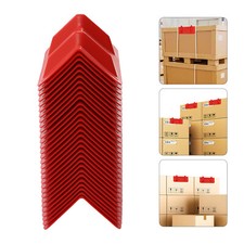 30-Pack Red PP V Shaped Corner Edge Protector 10"X4" Flatbed Tow Truck Trailer