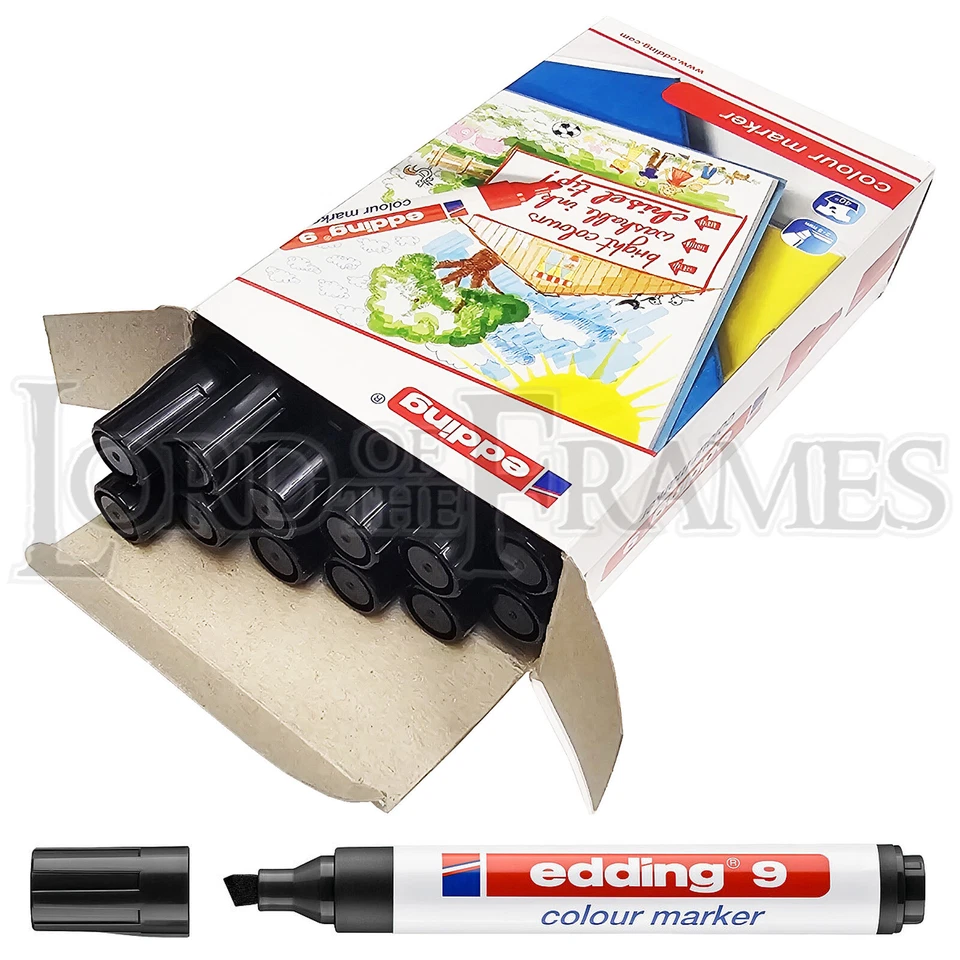 Rotuladores negros EDDING 9 colores - inglete de moldeo de marco de retoque antes de unir