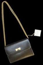 Nina Ricci Vintage Black Small Bag Clutch Chain Shoulder