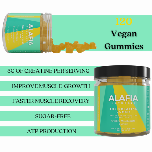 Alafia Naturals Creatine Gummy - 5G Creatine Gummies for Strength and Recovery - Picture 6 of 9