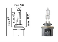 Flosser 890 12V/27W PG13 Halogen Bulb Lamp - Made in Germany