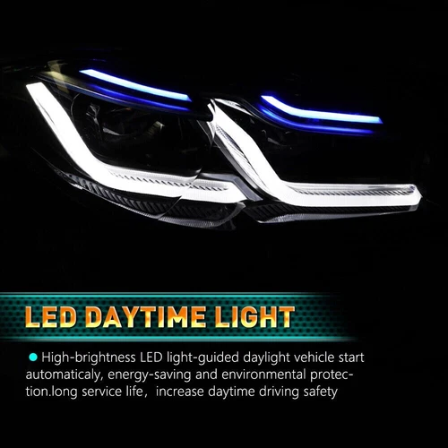BMW 5 Series F10 M5 Xenon Headlights G30 LED DRL Lamps Update - FULL SET - Picture 11 of 19